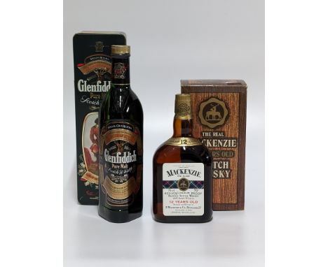 Assorted Scotch Whisky, comprising: The Real Mackenzie, 12 Years Old, De Luxe Scotch Whisky, 1970s bottling, one bottle and G