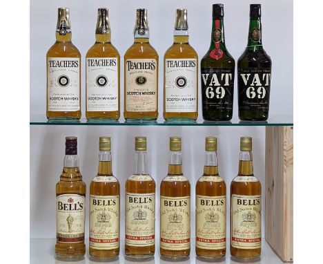 Assorted Scotch Whisky, to include: Teachers, Highland Cream, Perfection of Old Scotch Whisky, 1980s bottling,&nbsp;40% vol, 
