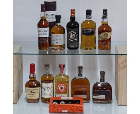  Assorted  Whisky, to include: Abrachan, Triple Barrel Blended Malt Scotch Whisky, Oak Matured, 42% vol, 70cl, one bottle; Hi