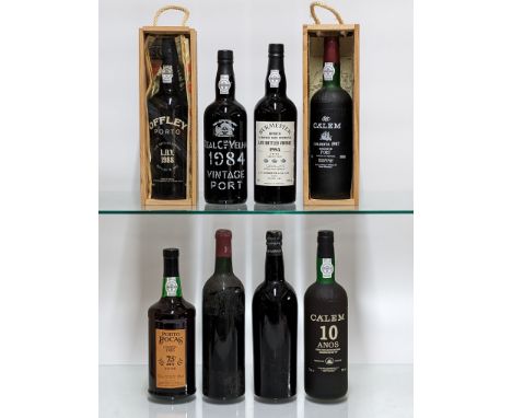 Assorted Vintage and other Port, to include Croft, Vintage Port, 1960, one bottle; Real Companhia Velha, Vintage Port, 1984, 
