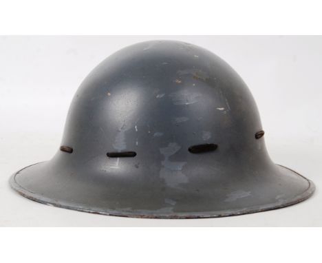 An original vintage WWII Second World War ARP uniform helmet, c1941. BMB. With liner.&nbsp;POSTAGE: Worldwide postage / deliv