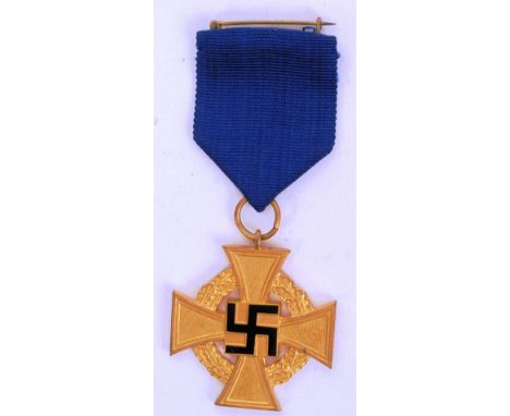 An original WWII Second World War Third Reich Nazi 40 year service medal.&nbsp;&nbsp;POSTAGE: Worldwide postage / delivery av