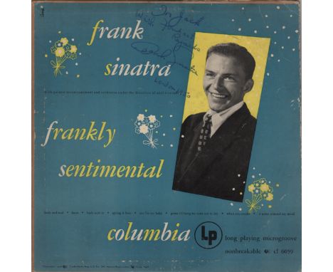 SINATRA FRANK: (1915-1998) American Singer & Actor, Academy Award winner. Vintage signed and inscribed 10” LP record sleeve f