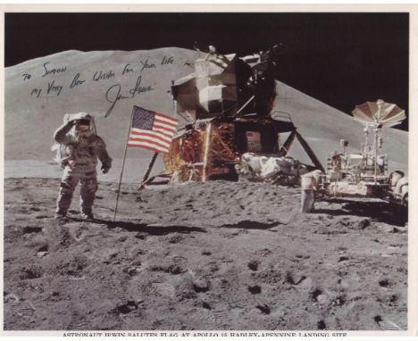 IRWIN JIM: (1930-1991) American Astronaut, Lunar Module pilot of Apollo XV (1971). The eighth man to walk on the Moon. Signed