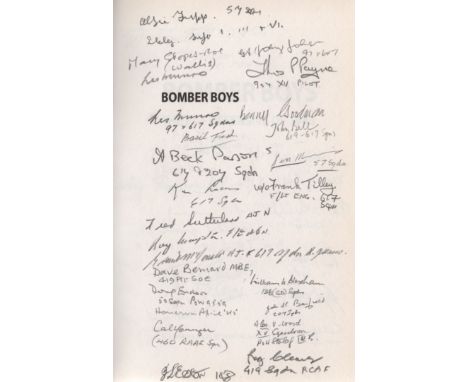 BOMBER PILOTS: Book multiple signed, a hardback edition of Bomber Boys by Kevin Wilson, First Edition published by Weidenfeld