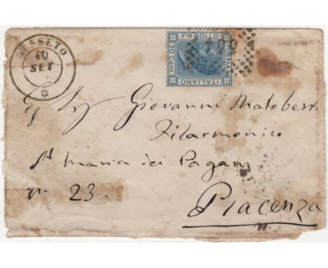 VERDI GIUSEPPE: (1813-1901) Italian Composer. Autograph envelope, unsigned, addressed in his hand to Giovanni Matoberti at Ma