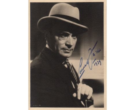 EUROPEAN CINEMA: Small selection of vintage signed postcard photographs, 7 x 9.5 (1) by various European actors and actresses