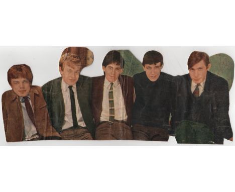  ROLLING STONES THE: Vintage signed colour printed magazine photograph by all five members of The Rolling Stones individually