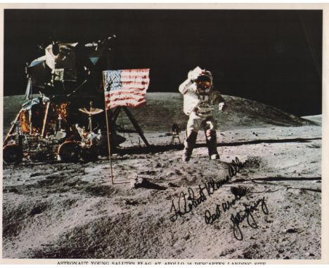 YOUNG JOHN: (1930-2018) American Astronaut, Command Module Pilot of Apollo X (1969) and Commander of Apollo XVI (1972). The n