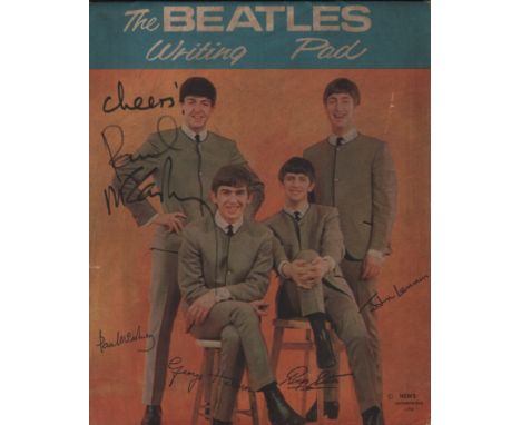 McCARTNEY PAUL: (1942-     ) British Musician, a member of The Beatles. A vintage 8vo Beatles writing pad produced by NEMS En