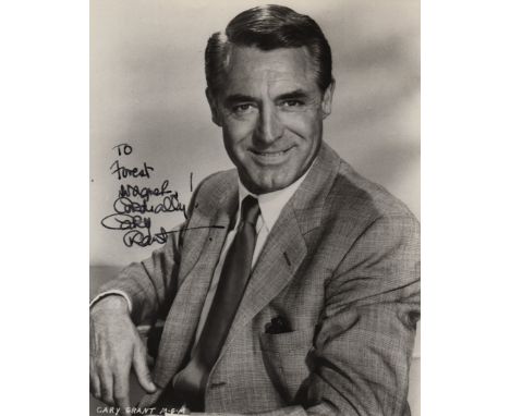 GRANT CARY: (1904-1986) British-born American Actor, Academy Award winner. A good signed and inscribed 7½ x 9 photograph of G