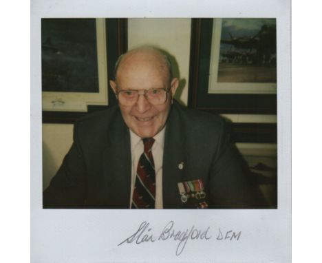 BOMBER PILOTS: An unusual selection of signed colour 4 x 4 candid Polaroid photographs by various British bomber pilots and f