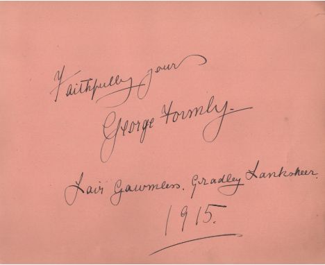  AUTOGRAPH ALBUM: A good oblong 8vo autograph album (8 x 6.5) containing over 120 signatures by various stage actors and actr