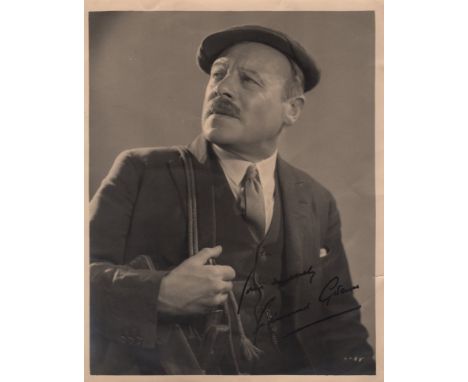 GWENN EDMUND: (1877-1959) English Actor, Academy Award winner. Vintage signed sepia 8 x 10 photograph of Gwenn in a half leng