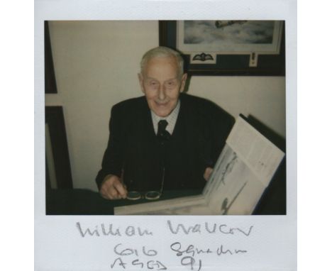 BATTLE OF BRITAIN THE: An unusual selection of signed colour 4 x 4 candid Polaroid photographs by various Battle of Britain p