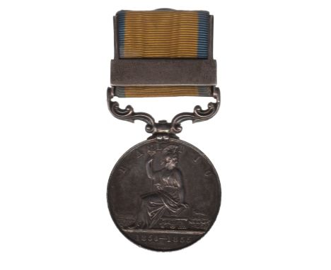 CRIMEAN WAR: The Baltic Medal, mis-attributed to Private J.W. Ballard, 42nd Regiment (Black Watch), privately engraved at a l