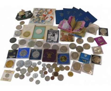 A group of collector's coins, comprising Commonwealth Games two pound coin for 1986, various crowns, Festival of Britain 1951