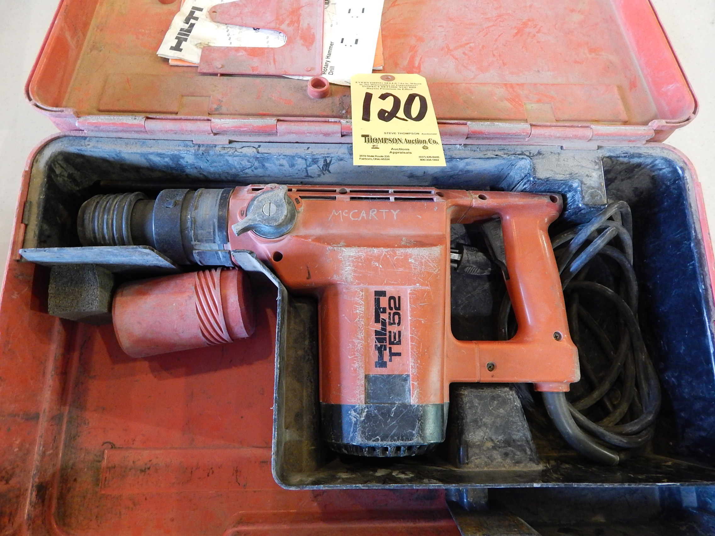 Hilti TE 52 Rotary Hammer Drill