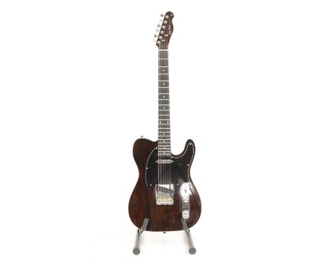 A Harley Benton electric guitar, six string, deluxe series, model no. te-70, together with padded soft caseCondition ReportTh