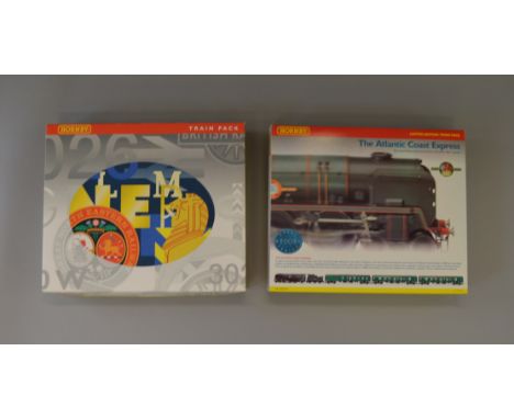 OO Gauge. Hornby. 2 x train packs. R.2279M "The Thanet Belle" Battle of Britain class"Biggin Hill" with 3 x Pullman coaches &