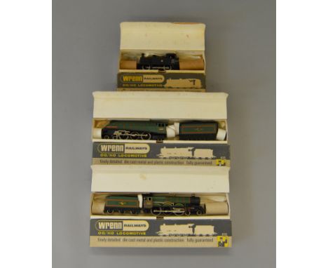 OO Gauge. Wrenn. 3 x re-painted/numbered locomotives. A4 class, Castle class & 0-6-0 tank engine. Overall F