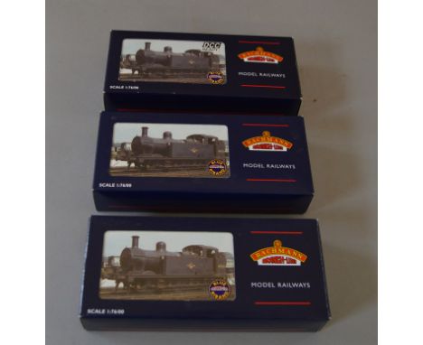 OO Gauge. Bachmann. 3 x exclusive edition tank locomotives. SDJR class 3P/3G blue No.24(Cheltenham model centre), BR 3F Jinty
