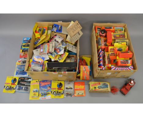 Quantity of assorted diecast including Solido, Matchbox etc together with a Chad Valley and Gama tinplate toys
