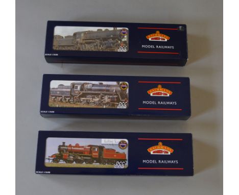 OO Gauge. Bachmann. 3 x DCC ready locomotives. Ltd Edition No.400 of 504 Ivatt class 2MT 46441 BR maroon L/C, Standard class 