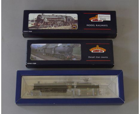 OO Gauge. Bachmann. 3 x locomotives. BR J39 L/Crest No.64791, BR standard class 5MT "The Red Knight" L/Crest & BR standard cl
