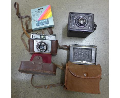 Three vintage cameras 