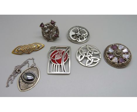 Celtic jewellery including Miracle and St. Justin 