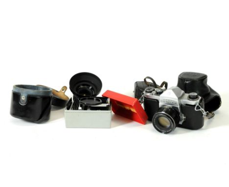 A collection of 20th century cinemagraphic equipment to include a cased Austrian made Eumig-wie type mark-S camera, a Specto 