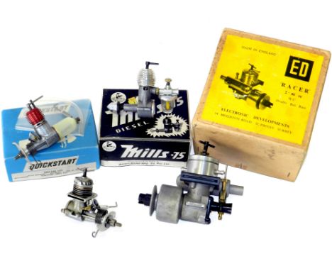 Vintage Model Diesel Engines and boxes DC Dart .55, Mills .75, Frog 80, ED Racer 2.49cc: Davies-Charlton DC Dart .55cc Diesel