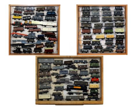 Proprietary and Kit Built OO scale railway wagons: 100+ mostly Ratio kit-built wagons – a few Hornby and Bachmann wagons of r