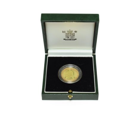 Elizabeth II, Gold Proof £2 2001 'Centenary of Marconi's First Wireless Transmission across the Atlantic,' obv. Queen's portr