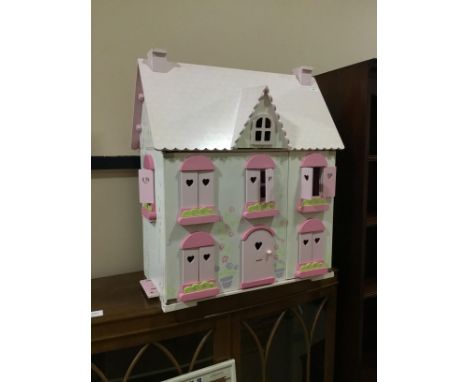 VINTAGE DOLLS HOUSE, including furniture and figures