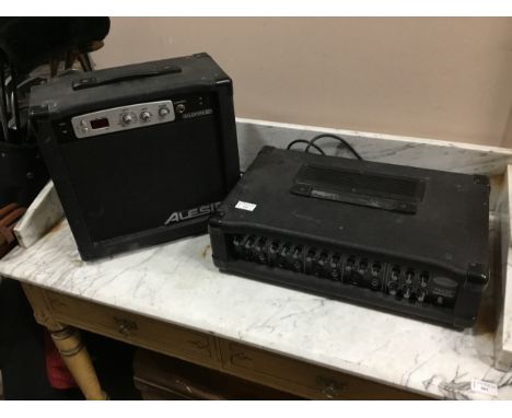 ALESIS AMPLIFIER, along with another amplifier (2)