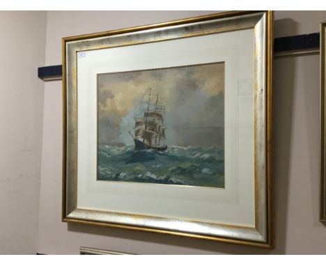 ALEXANDRA KIRKPATRICK, BEN LOYAL, watercolour on paper, signed, mounted, framed and under glass, 38cm x 56cm overall, along w