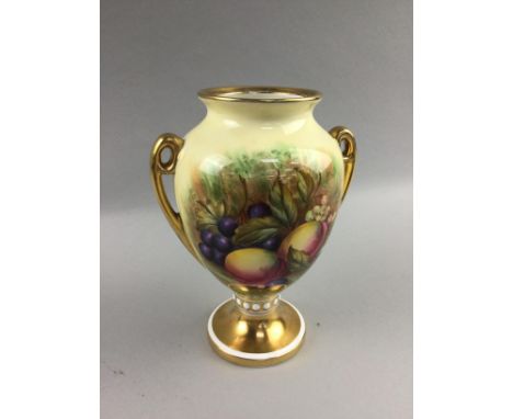 AYNSLEY VASE, 18cm high, along with a Noritake vase and dish, and a Carlton Ware jug (4)