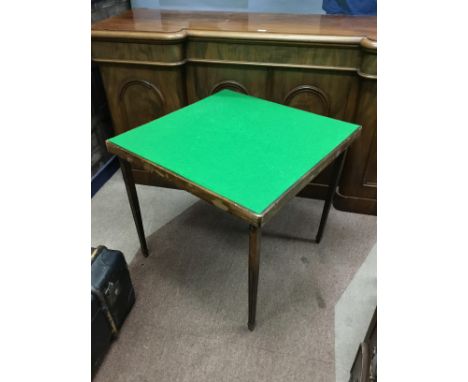 FOLDING CARD TABLE, along with a cabin trunk (2)