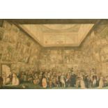 Pietro Antonio Martini, after J.H. Ramberg, The exhibition of the Royal Academy 1787, hand