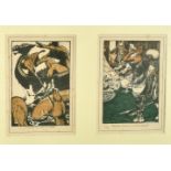 After Arthur Rackham, two book illustrations from an unknown publication, each 9" x 6.5".
