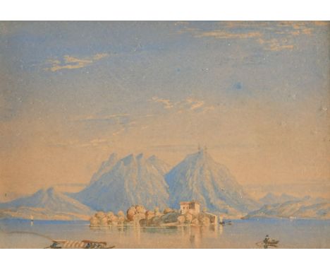 R. Pillans (Mid-19th Century), 'Between Genoa and Nice', watercolour, 5.25" x 7.5", along with two similar watercolours by th