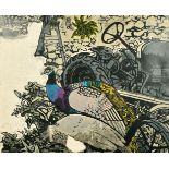 Carol Walklin (20th Century), 'Rural Museum, Isle of Wight', linocut, signed and inscribed in pencil