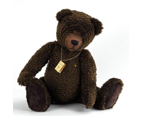 Großer TeddybärMartin Bären, Sonneberg. Herz auf der Brust und Echtheits-Zertifikat anbei. 1993. Limitierte Auflage 5/9, Mode