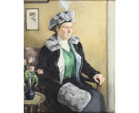                    SIMROCK-MICHAEL,             Margarethe(1870 Leipzig - 1940)    Damenbildnis Olga von der GabelentzGouach