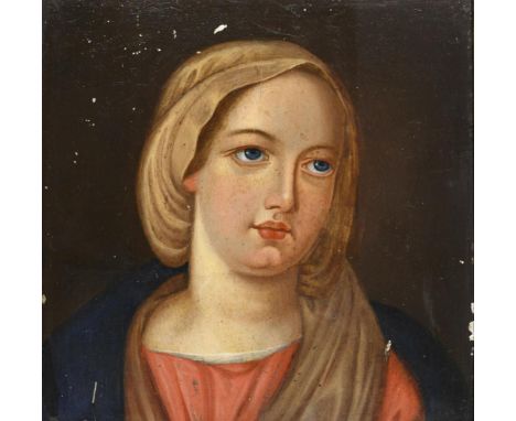             Barockes FrauenbildnisÖl/Eisenblech. Unsigniert. 18. Jh. 17,5 x 17,5 cm. Gerahmt20,5 x 20 cm.             Porträt