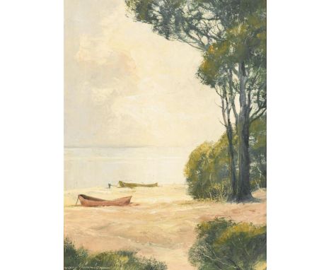                     MÜNNICH,             Hans(1892 Chemnitz - 1970 Karl-Marx-Stadt)    OstseeküsteÖl/Leinwand. Links unten si