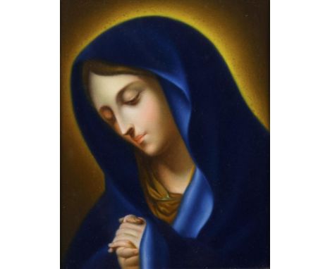             Pastellmaler um 1810/20: Madonna im GebetPastell. Unsigniert. 30 x 24 cm. Gerahmt &amp; hinter Glas48 x 39 cm.   