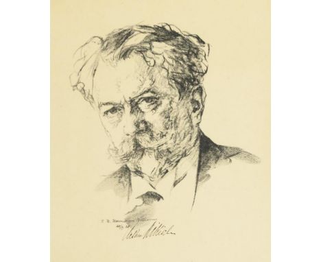   HAMANN,  Gustav Hermann(1868 Schwarzenberg/Sachsen - 1933 Weimar) Handsigniertes Bildnis des Dirigenten Arthur NickischLith